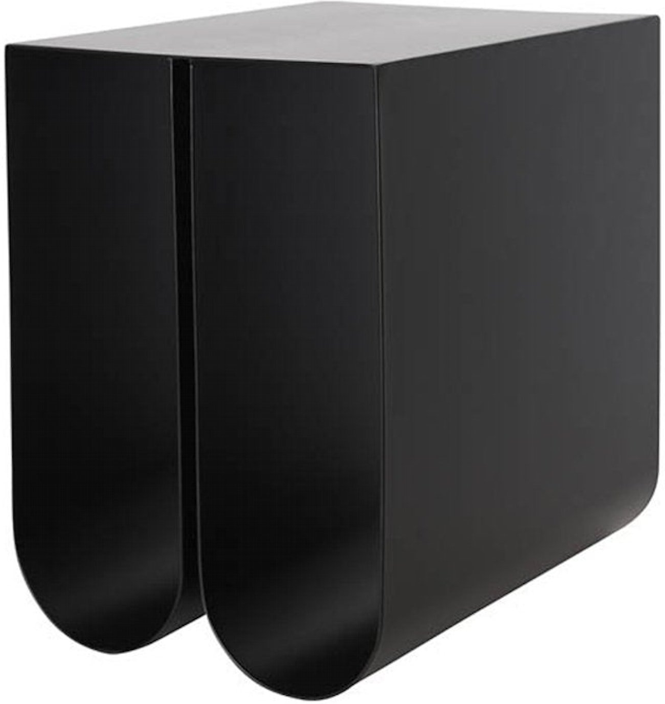 Sidebord Kristina Dam Curved Sort Stål H36ÃB26ÃL35,5 cm