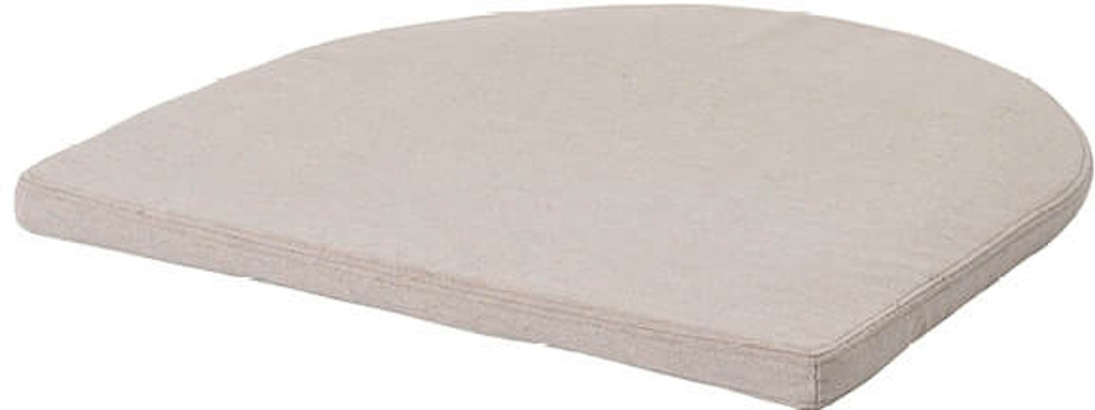 Sædehynde til spisestuestol Kristina Dam Bauhaus beige stof 48x51x3 cm
