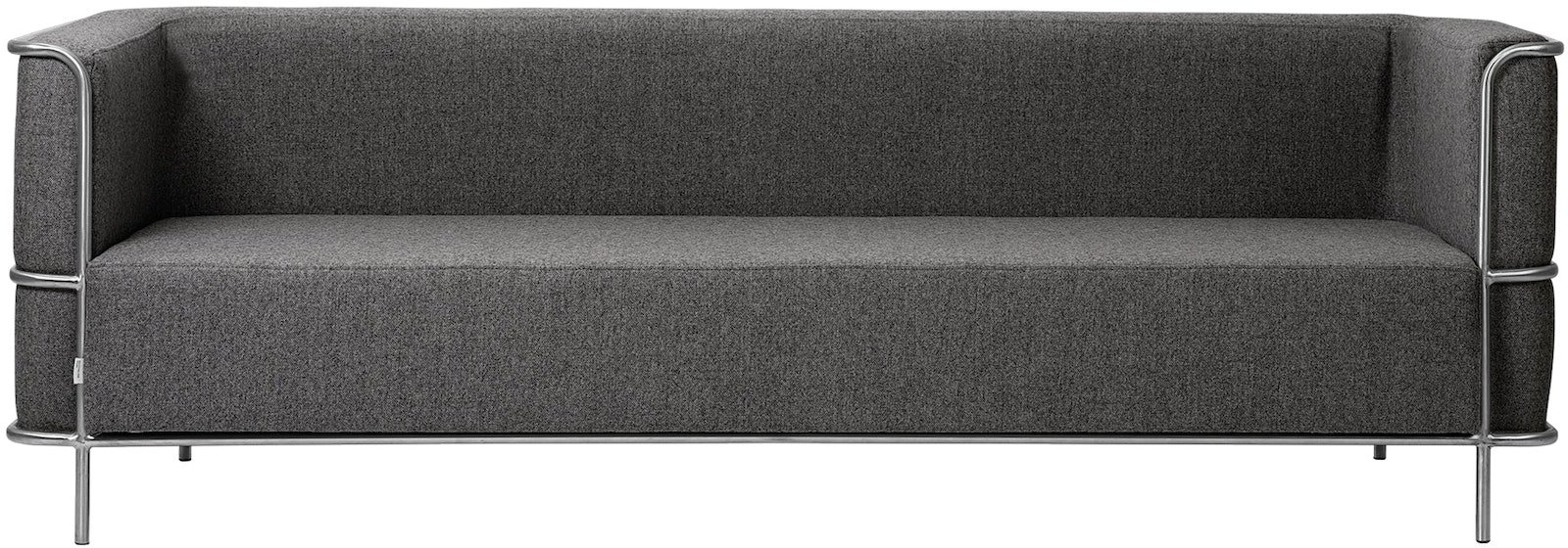3-personers sofa Kristina Dam Modernist i mørk grå uld 220 cm