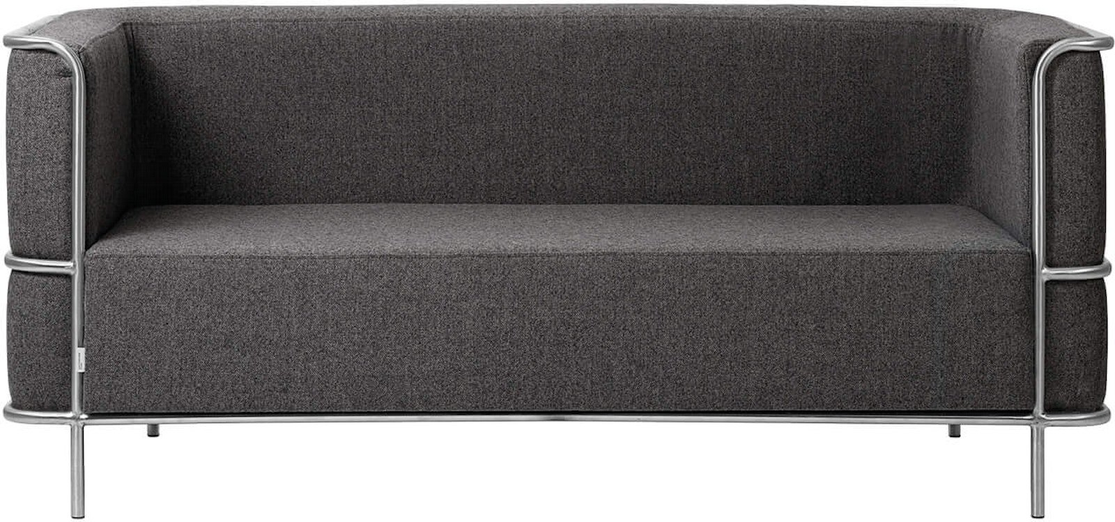 2-personers sofa Kristina Dam Modernist mørk grå uld L164 x D77 x H70 cm