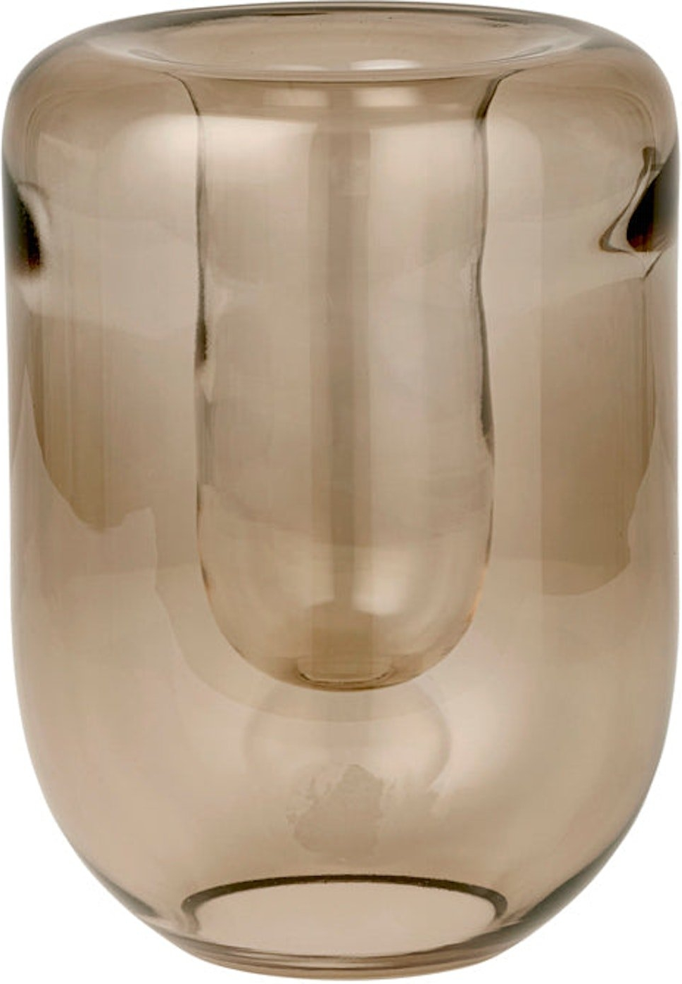 Vase Kristina Dam Opal dekorationsvase glas brun Ø14Ã20 cm