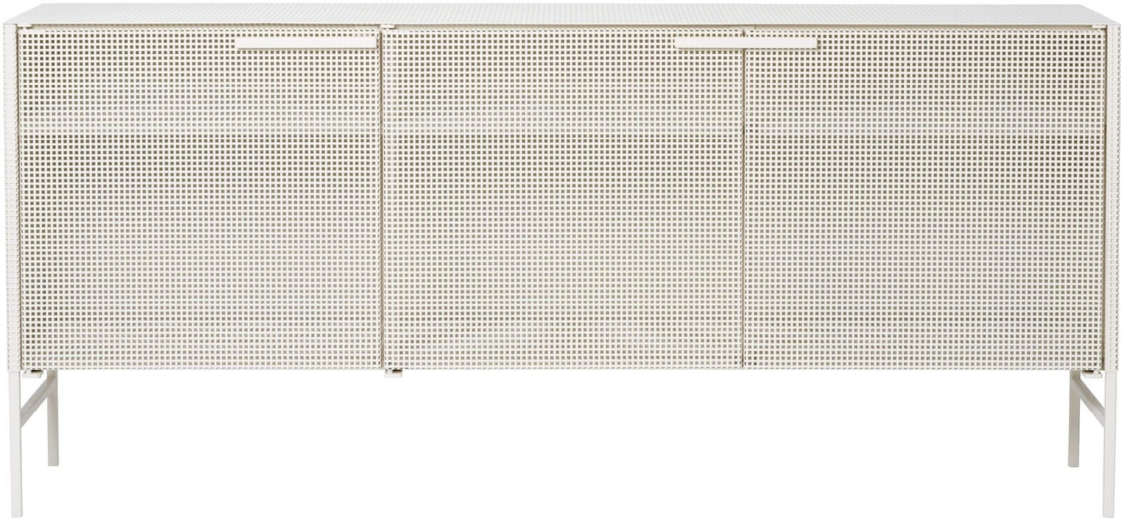 Skænk Kristina Dam Grid i pulverlakeret stål beige 160x36x72 cm