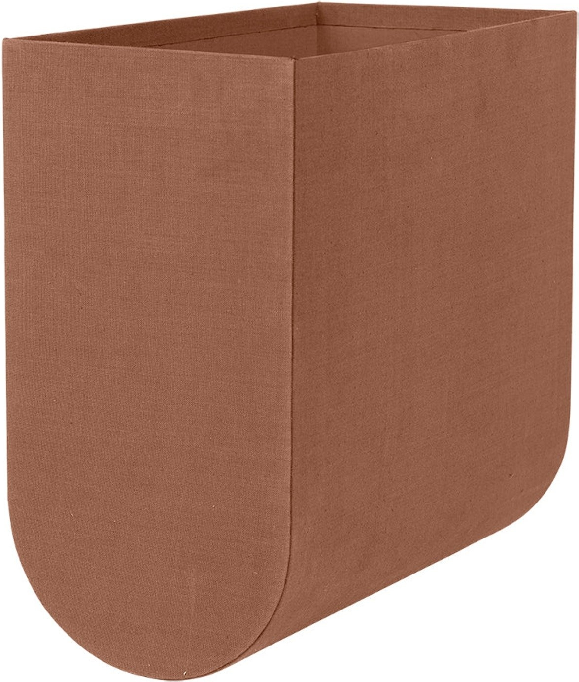 Opbevaringskasse Kristina Dam Curved H39xB20xL40 cm brun bomuldspap