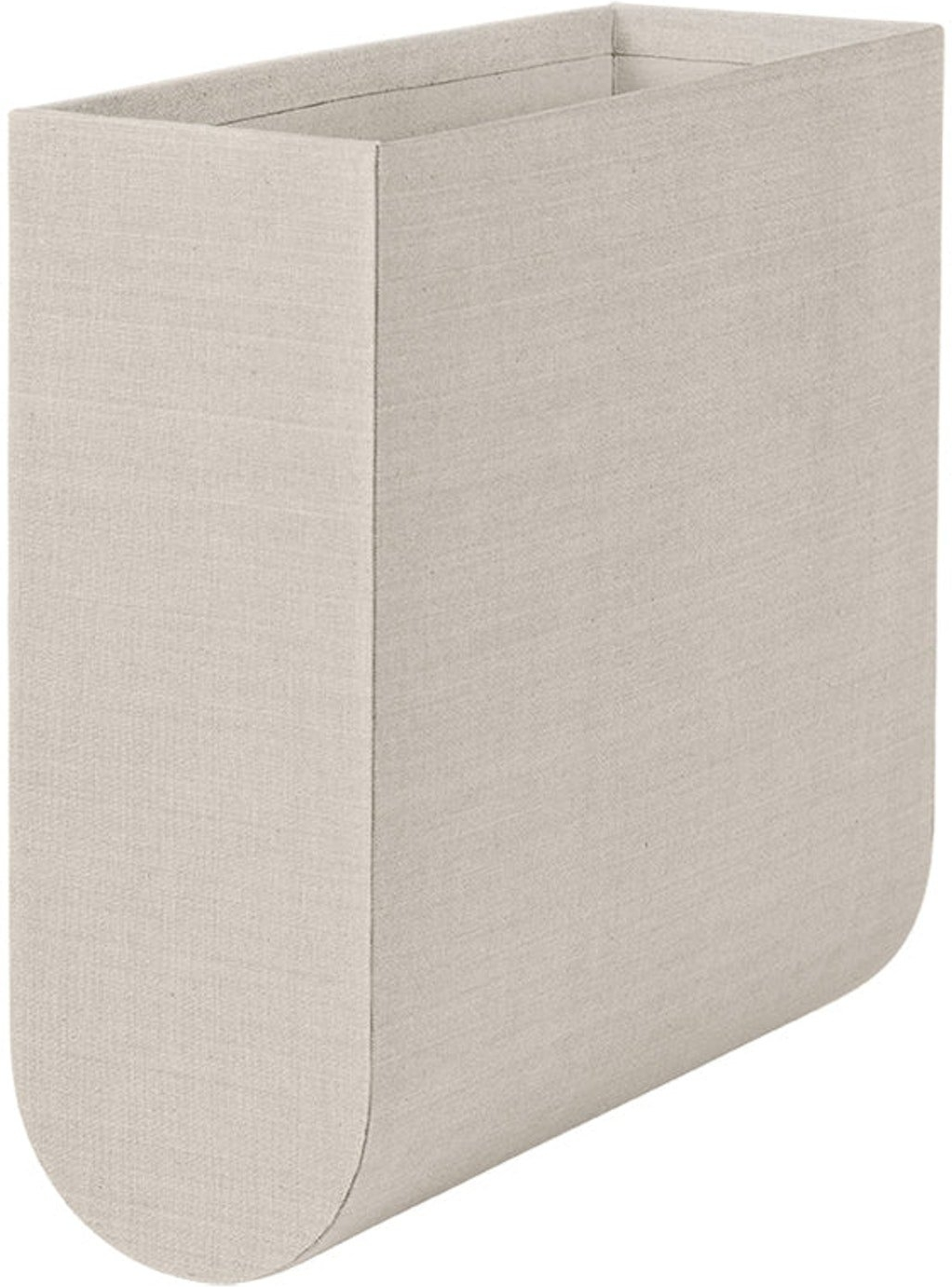 Buet opbevaringskasse Kristina Dam Curved grå 33x12x35 cm