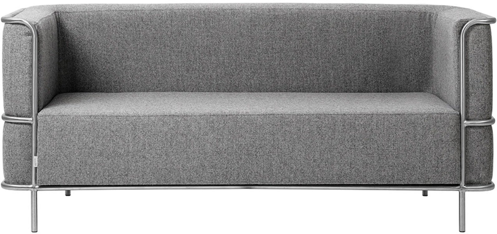 2-personers sofa Kristina Dam Modernist lys grå uld 164x77x70 cm
