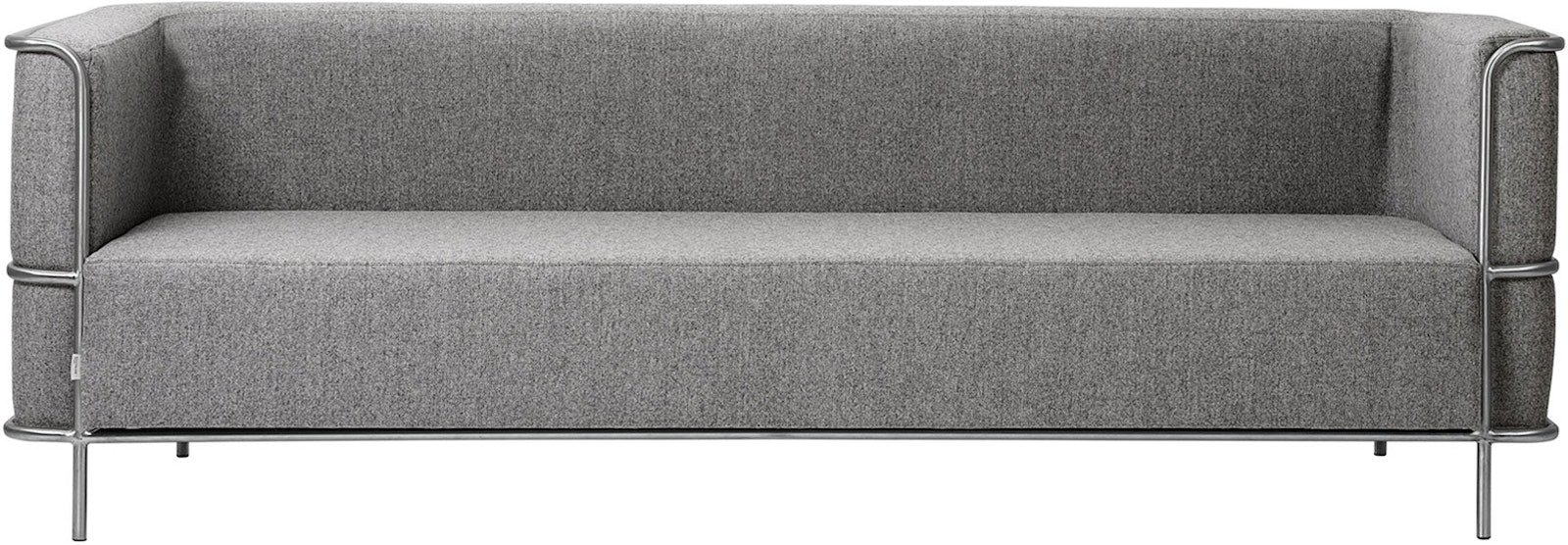 3-personers sofa Kristina Dam Modernist lys grå uld 220 x 77 x 70 cm
