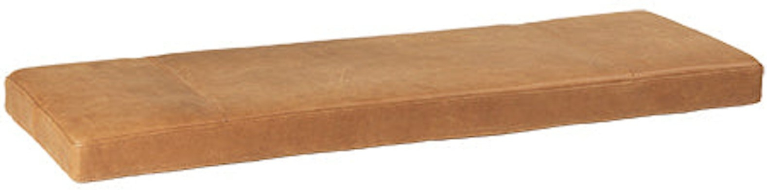 Bakkebord med pude Kristina Dam Japanese L95ÃB32ÃH6 cm cognac nubuck læder