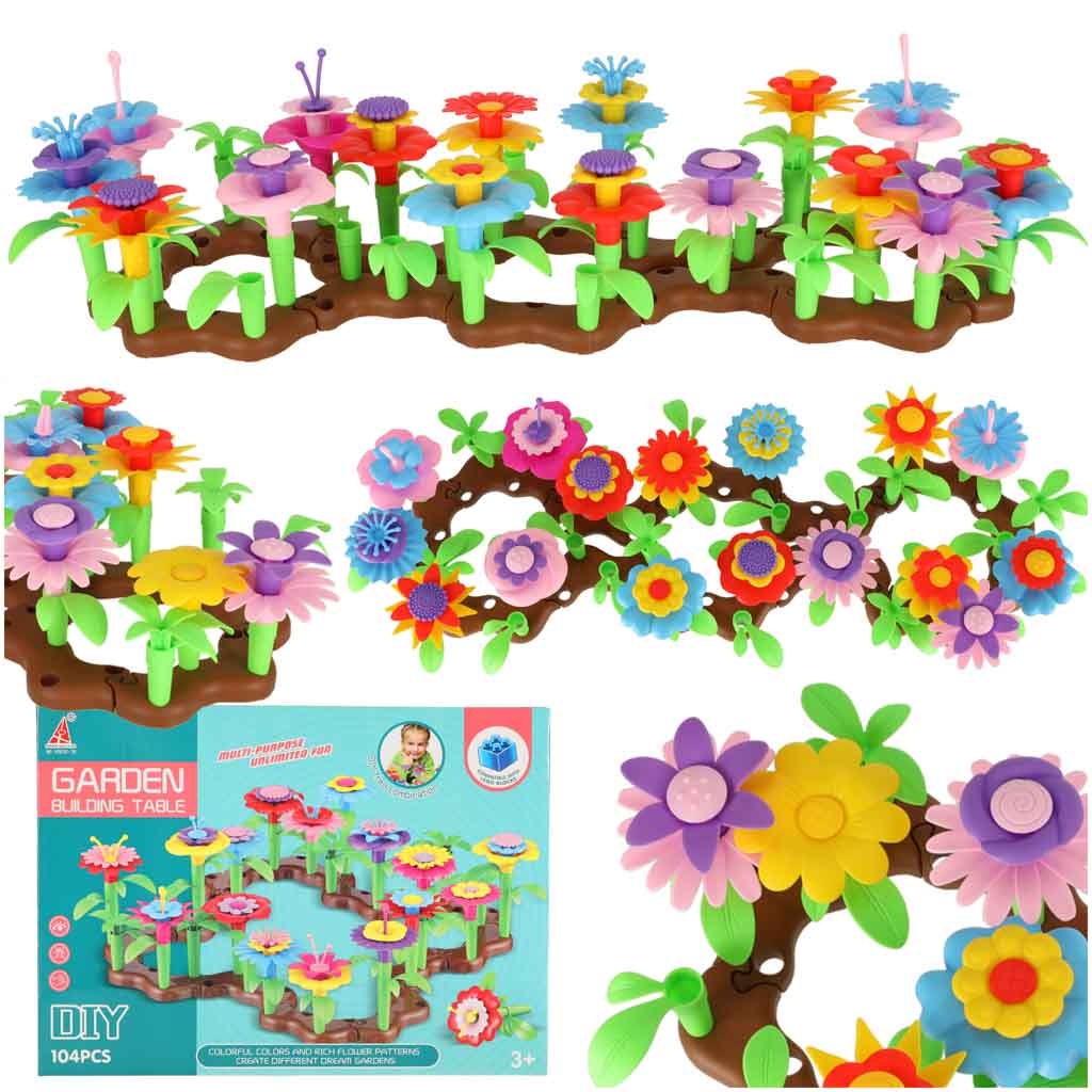 Blomster kreative klodser blomsterhave 104 brikker