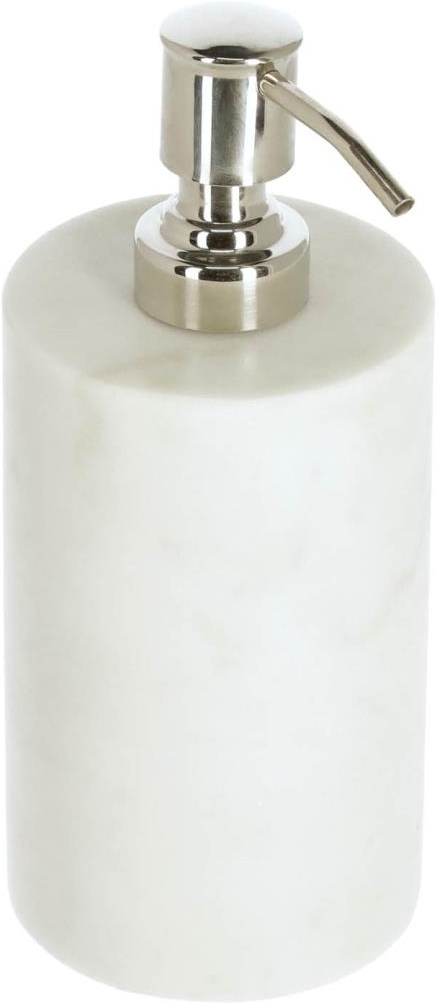 Sæbedispenser Kave Home Elenei i hvid marmor H19 x Ø8 cm