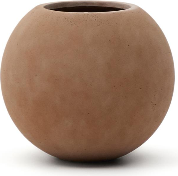 Udendørs plantekrukke Kave Home Solna terracotta cementfiber H57 x Ø66 cm 250 L