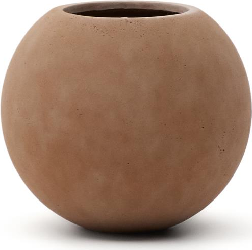 Udendørs plantekrukke/potte Kave Home Solna terracotta Ø51 x H44,5 cm cementfiber