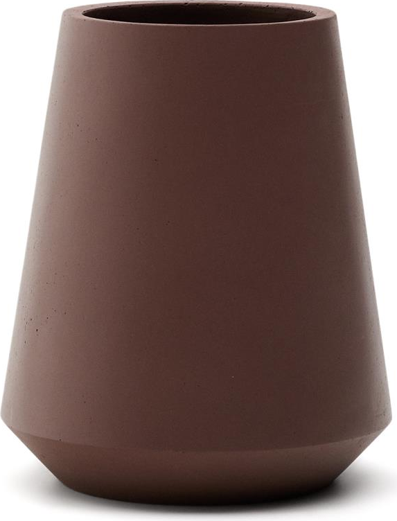 Udendørs plantekrukke Kave Home Calun granat keramik Ø50 x H60 cm