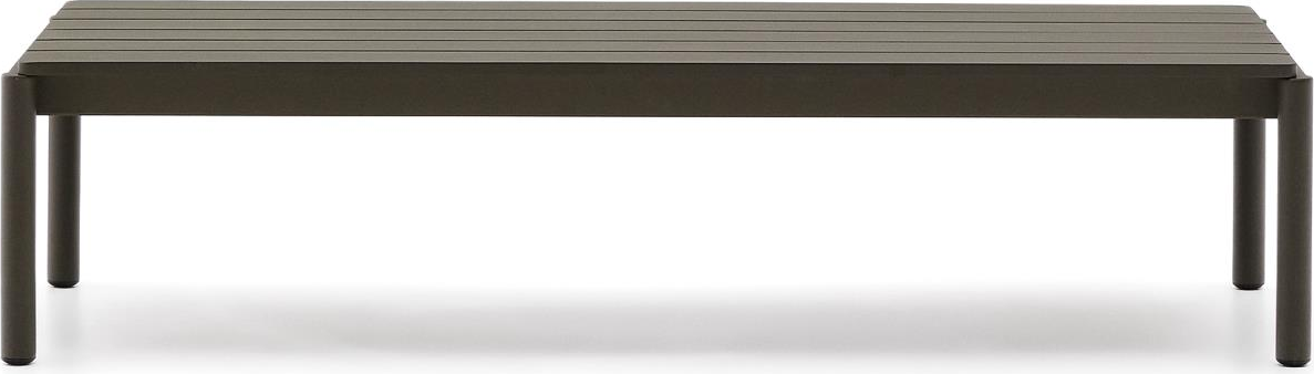 Udendørs sofabord/kaffebord Kave Home Sorells aluminium khaki H34,8ÃB149,2ÃD63 cm pulverlakeret