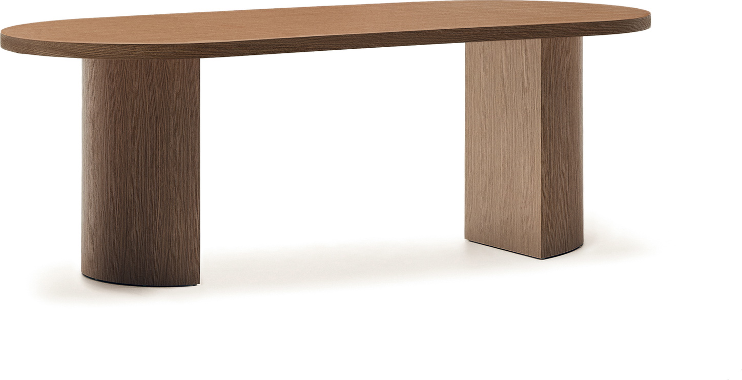 Spisebord Kave Home Nealy 200x100 cm mørk valnødfiner moderne