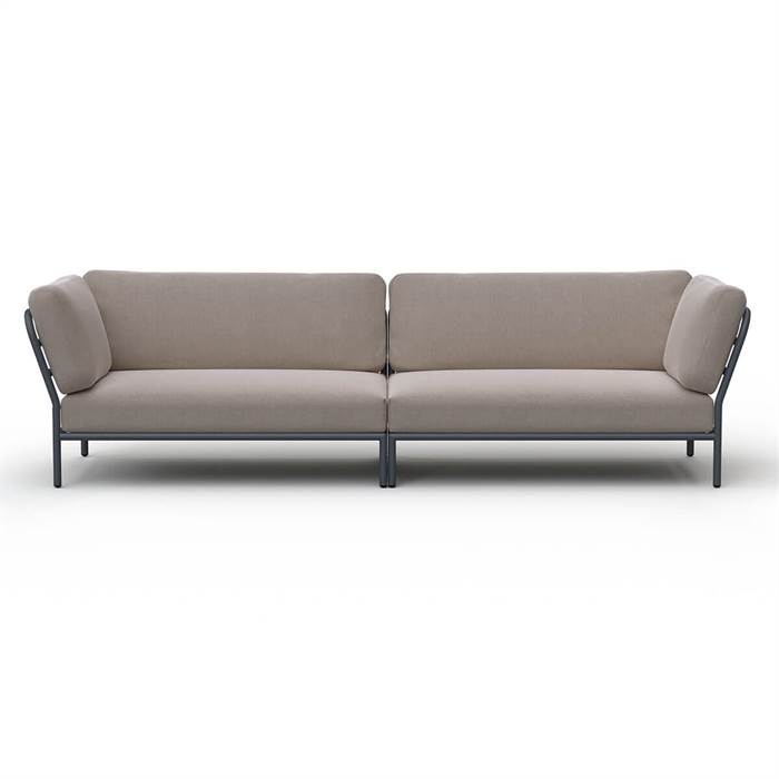 HOUE - LEVEL loungesæt - Setting 8 - Ash - Stofgruppe Sunbrella Heritage  : Erling Christensen Møbler