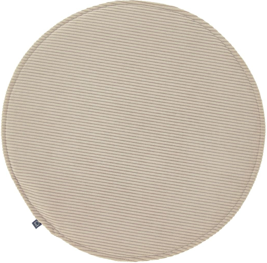 Spisebordsstol sædehynde Kave Home Sora  -  beige corduroy 35Ã35Ã2,5 cm