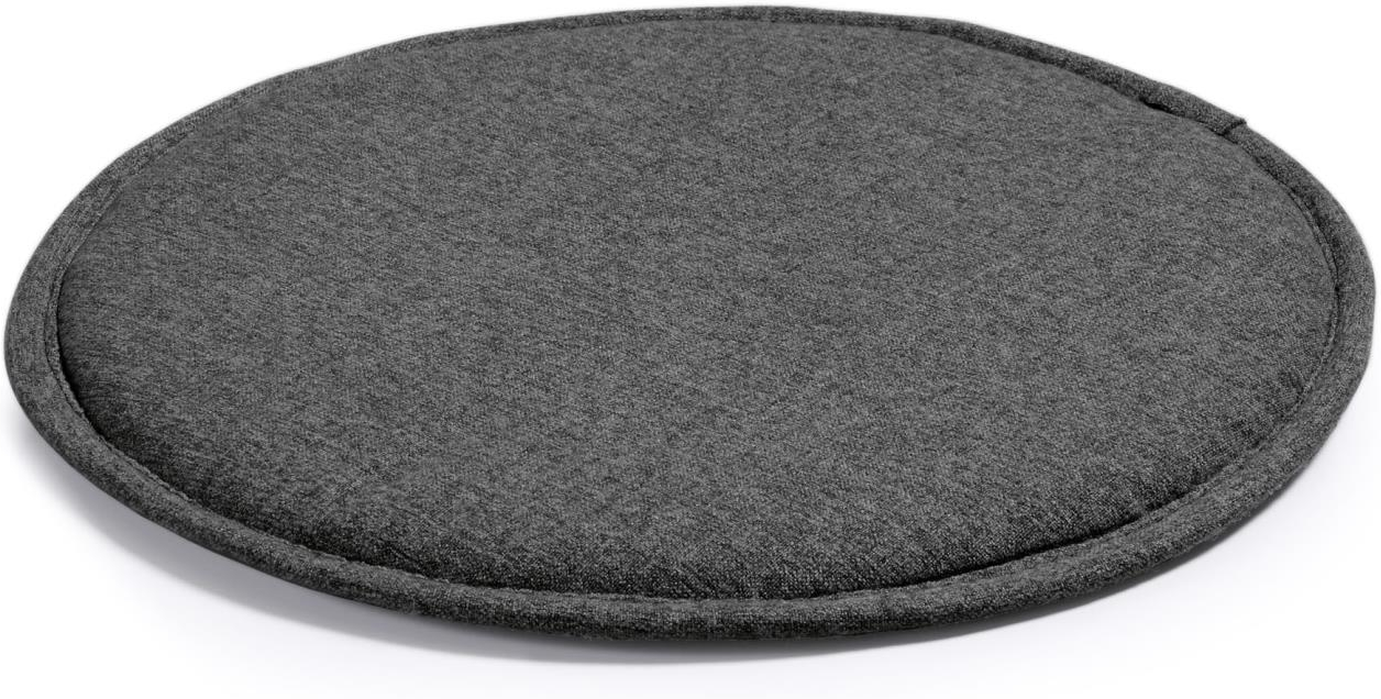 Sædehynde til spisebordsstole Kave Home Silke rund Ø35 cm sort anti-plet stof