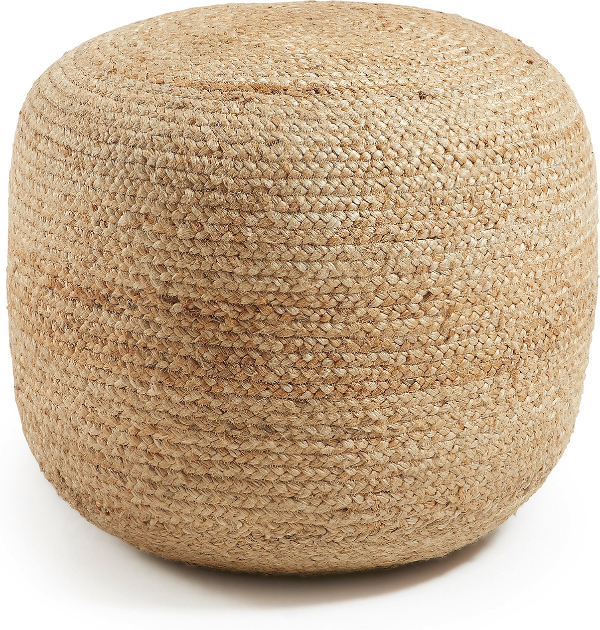 Puff/Puf Kave Home Doc Ø50ÃH45 cm  -  Håndvævet Rattan, Natur