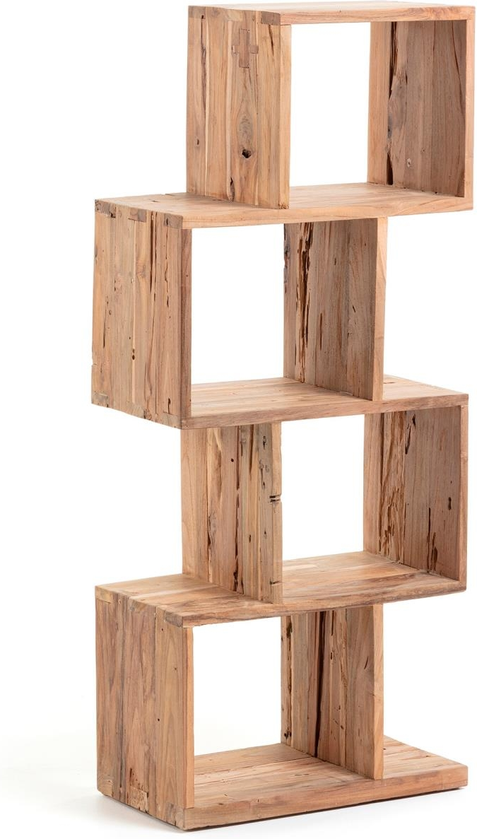 Opbevaringsreol Kave Home Aroba Moderne Rustik 100% Genbrugteak Naturlig Finish 132x30x55 cm