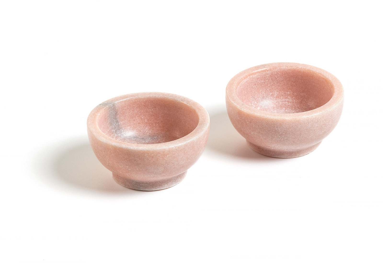 Marmorskåle 2 stk. Kave Home Callhan snackskåle lyserød Ø3,8 x H7,5 cm