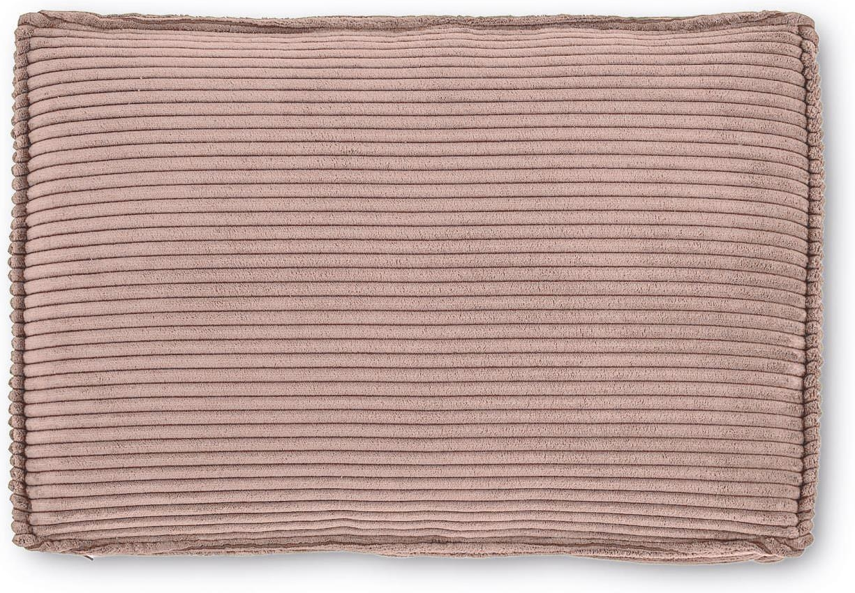 Sofapude Kave Home Blok lyserød fløjl 50x70 cm, genbrugs-PET fyld