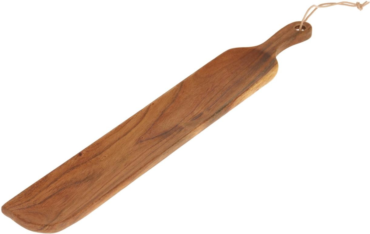 Serveringsbræt Kave Home Odaia 15x7x50 cm massivt olieret akacietræ natur rustik