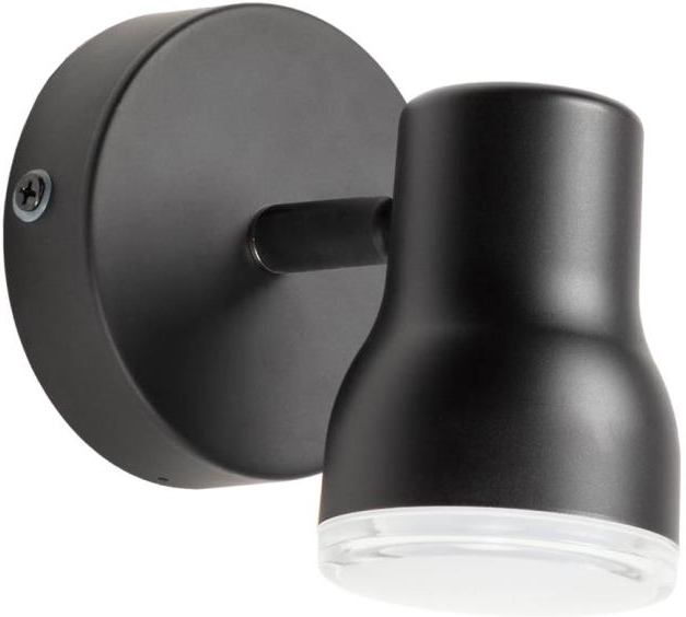 Væglampe Kave Home Tehila  -  Sort stål læselampe med justerbar skærm H11ÃB9ÃL15 cm