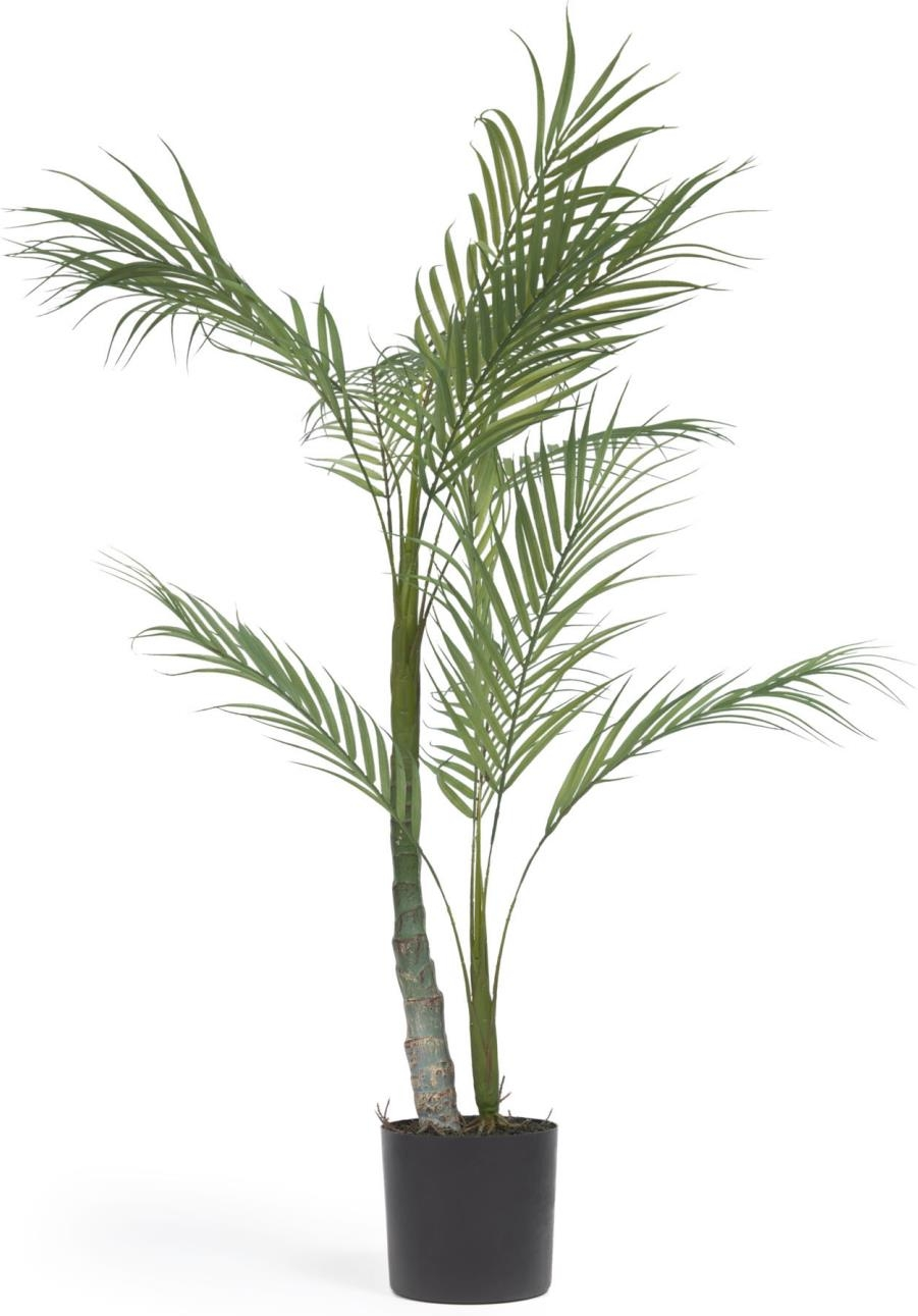 Kunstig palme Kave Home Palmera, sort, 70Ã70Ã60 cm  -  rustik dekoration