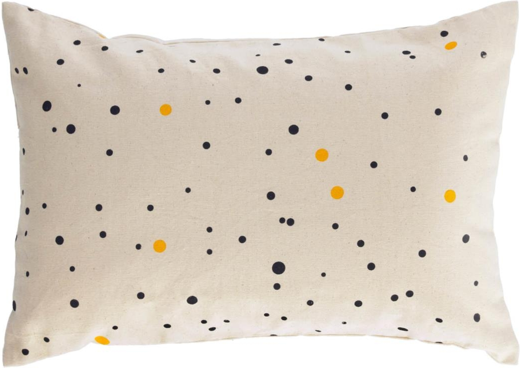 Pudebetræk Kave Home Xiel 30x50 cm i 100 % bomuld beige prikket mønster  -  moderne nordisk stil