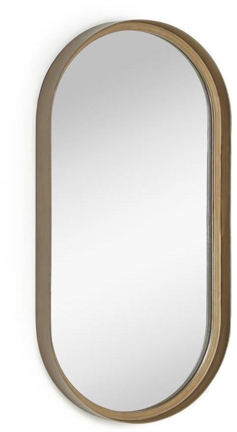 Vægspejl Kave Home Tiare guldramme 61,5Ã31 cm, moderne vintage nordisk design