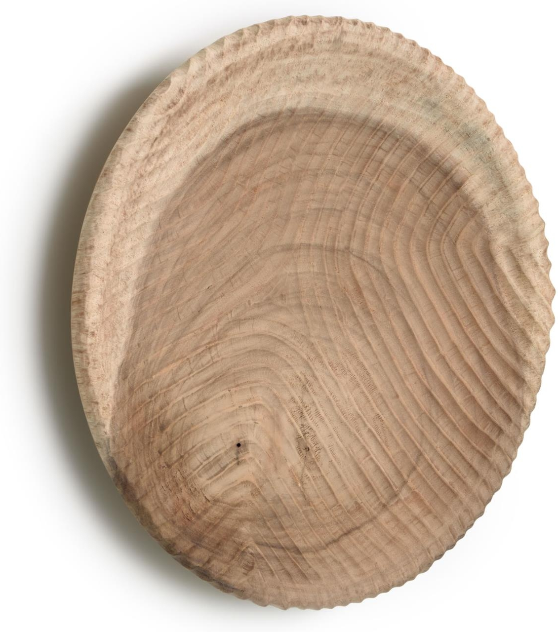 Vægdekoration Kave Home Melya håndskåret i bæredygtigt mungurtræ H48xB12xL48 cm natur