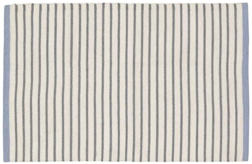 Gulvtæppe Kave Home Catiana grå 60x90 cm  -  nordisk miljøvenligt genbrugstæppe i PET-fibre, indendørs/udendørs