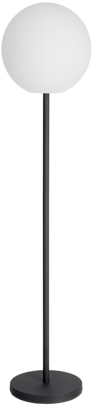Gulvlampe Dinesh fra Kave Home  -  Nordic moderne LED med dæmpbar belysning H155 cm, hvid/sort