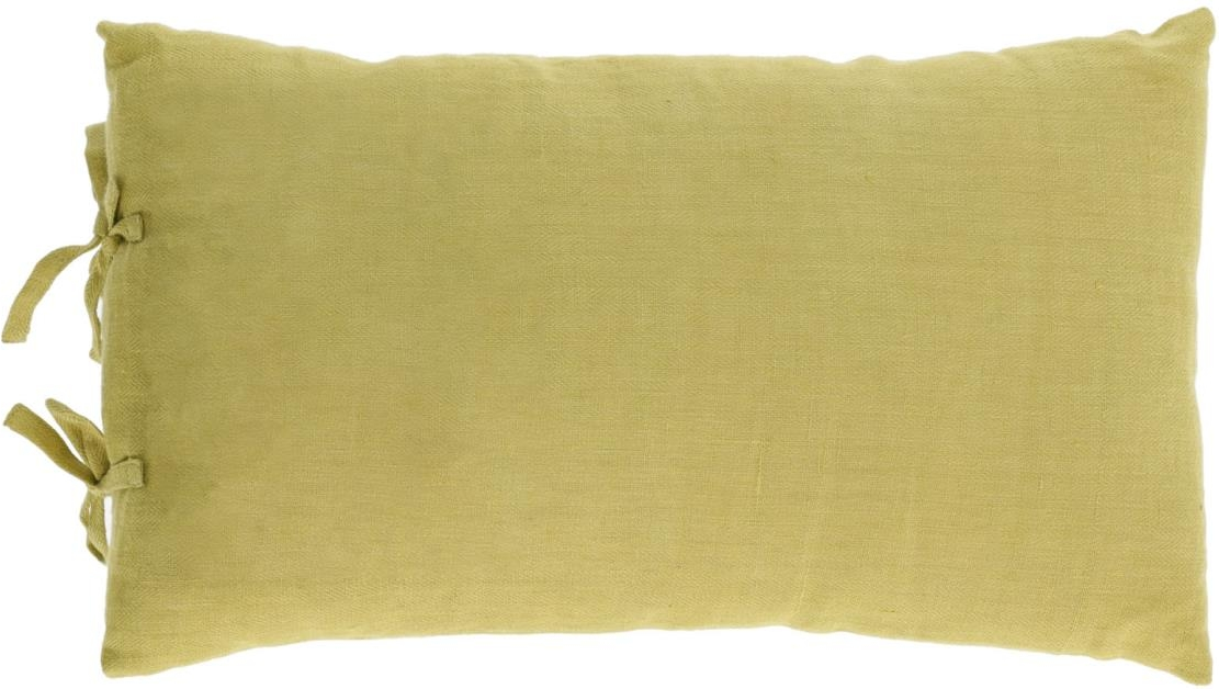 Pudebetræk Kave Home Tazu, 100% naturligt hør, grøn, 30x50 cm