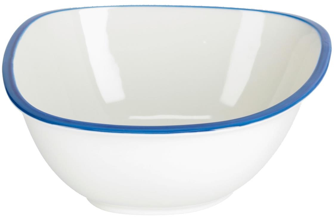 Keramikskål Kave Home Odalin  -  Blå/Hvid porcelæn, nordisk design, opvask- & mikroovnssikker