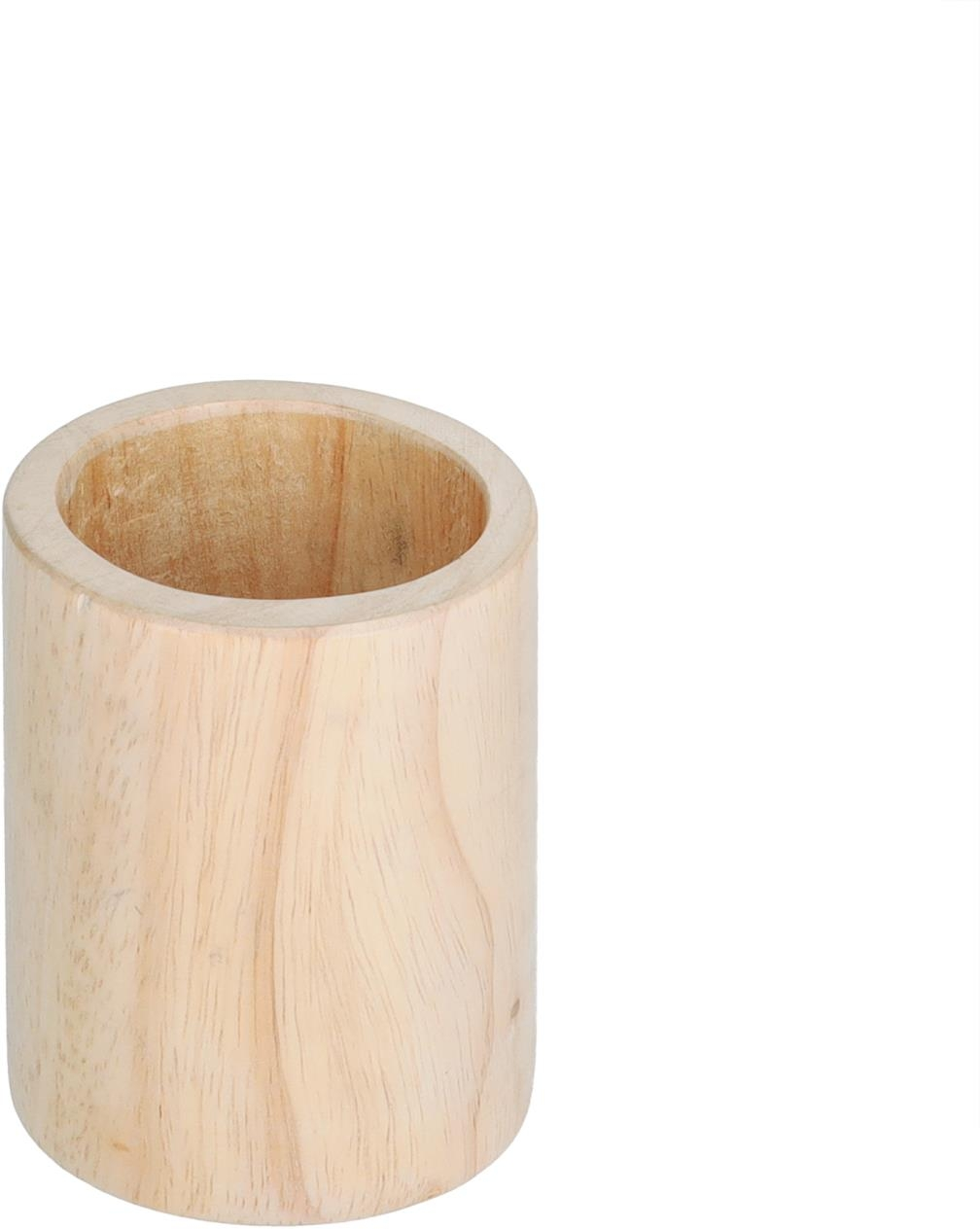Blyantholder til børn Kave Home Dilcia i massivt gummitræ natur H9ÃB7ÃL7 cm