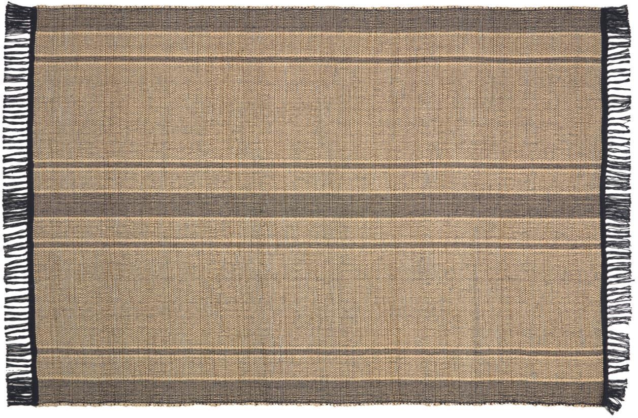 Gulvtæppe Kave Home Brunilda i naturfibre 160Ã230 cm  -  rustikt kolonialt design