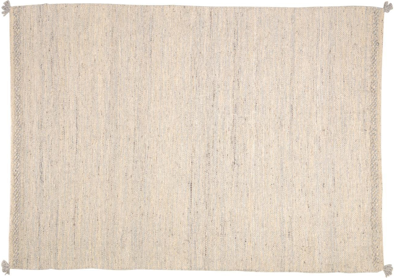 Gulvtæppe Kave Home Carime 160x230 cm, beige, uld/bomuld/polyester
