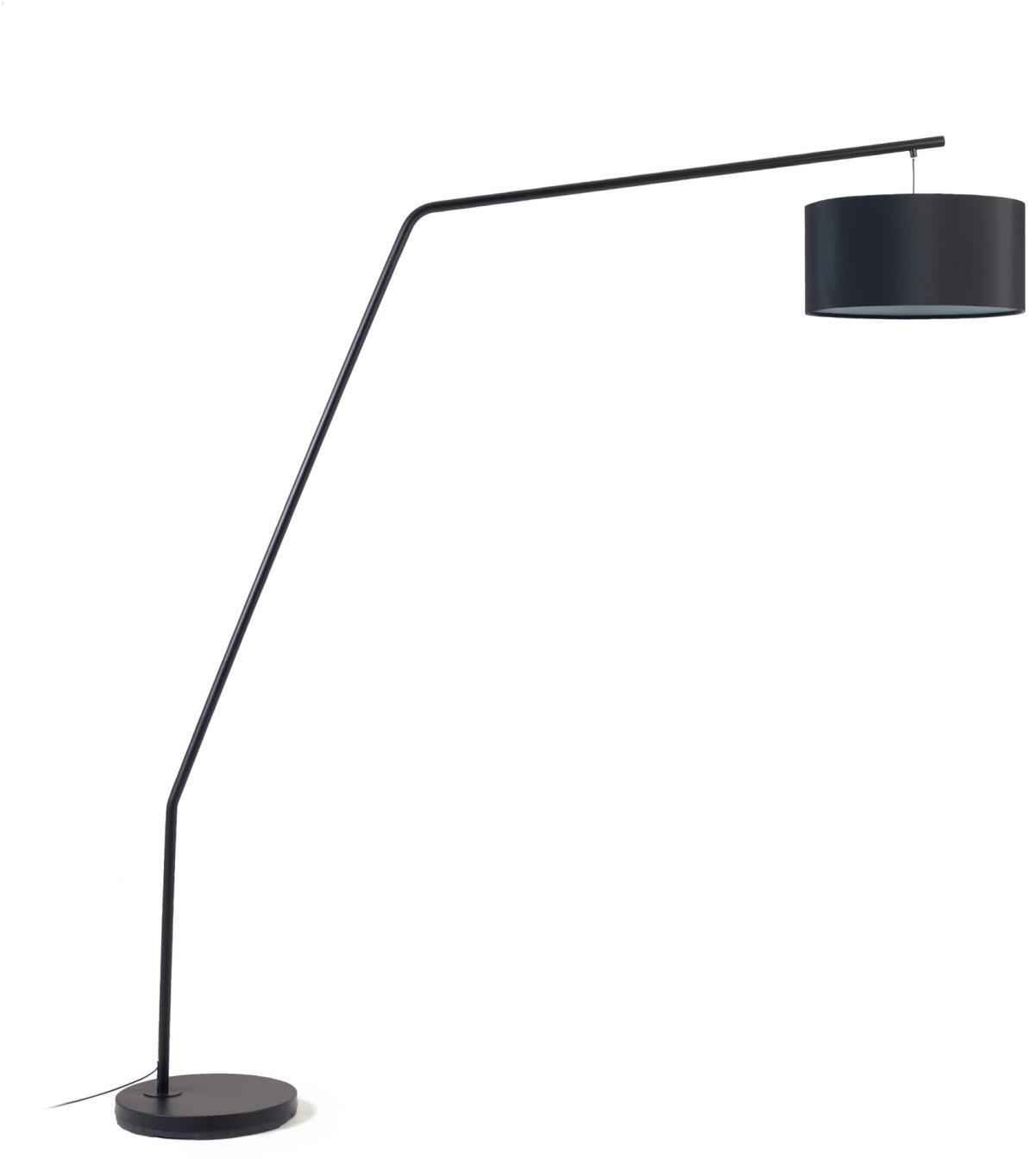 Indendørs bordlampe Kave Home Ciana, nordisk design i sort metal og bomuld A