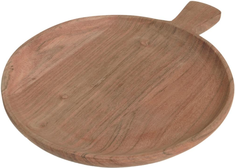 Dekorationsfad Kave Home Tabita i massivt akacietræ Ø31 cm natur