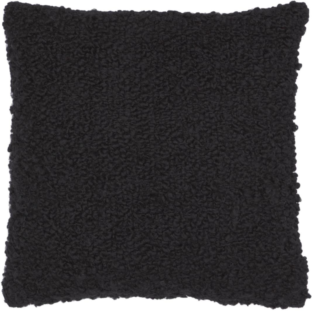 Pudebetræk til sofa Kave Home Corel 45x45 cm sort tweed-relief