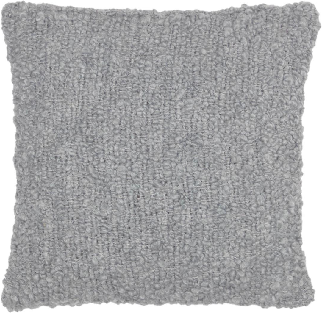 Pudebetræk til pyntepude Kave Home Corel 45x45 cm grå  -  relief-effekt, blødt naturlook