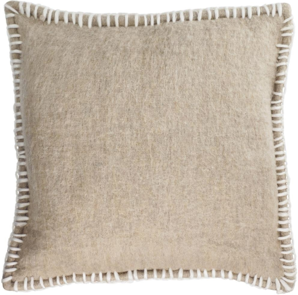 Kave Home Augustina pudebetræk i uld 45x45 cm brun til pyntepuder