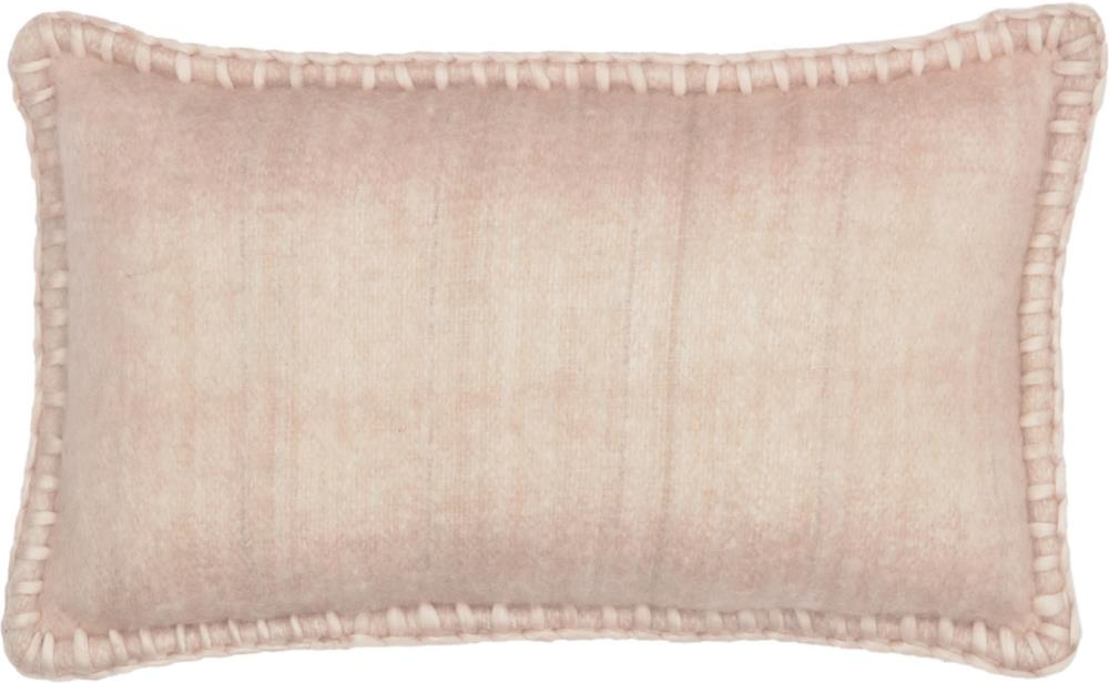 Pudebetræk/pyntepudebetræk Kave Home Augustina 45x45 cm  -  Uld & Polyester Lyserød