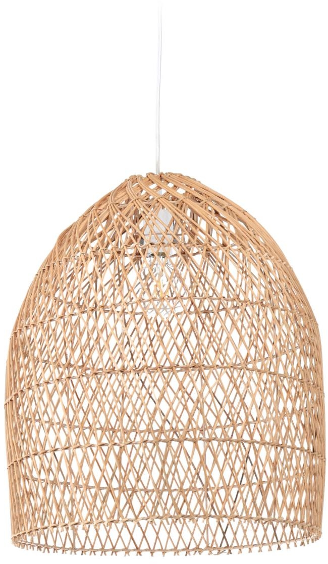 Pendel lampe Kave Home Domitila i naturfarvet rattan Ø44ÃH50 cm