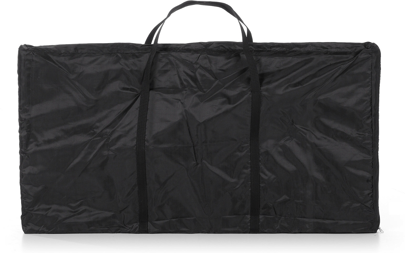 Opbevaringspose Kave Home Oqui foldbar til bordudvidelser sort nylon H50ÃB102 cm