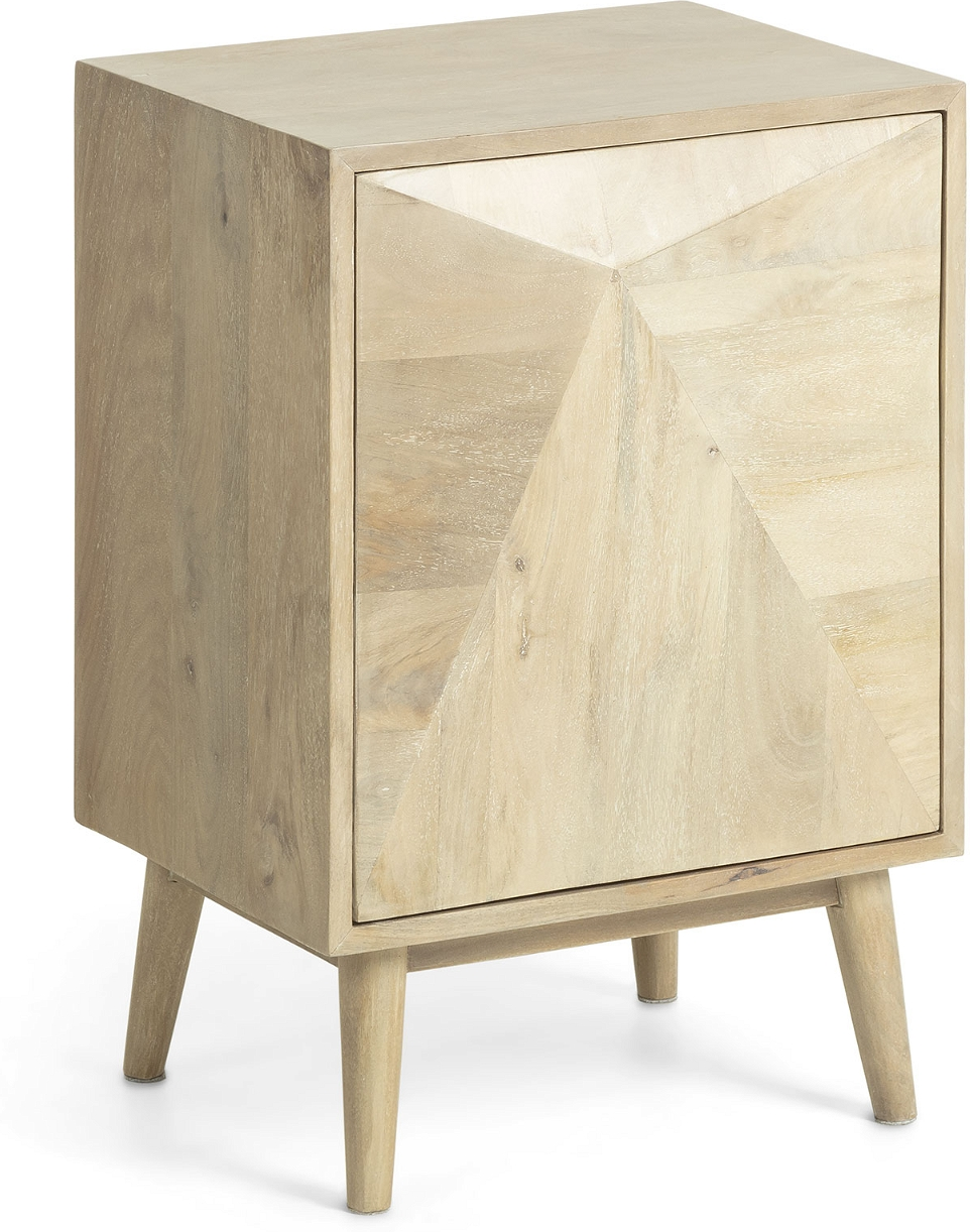 Sengebord/natbord Kave Home Sarah massivt mangotræ H60xB34xL42 cm
