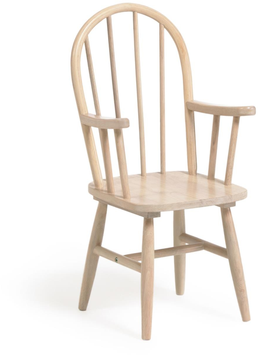 Børnestol Kave Home Daisa massivt gummitræ natur H71xB31xL32 cm