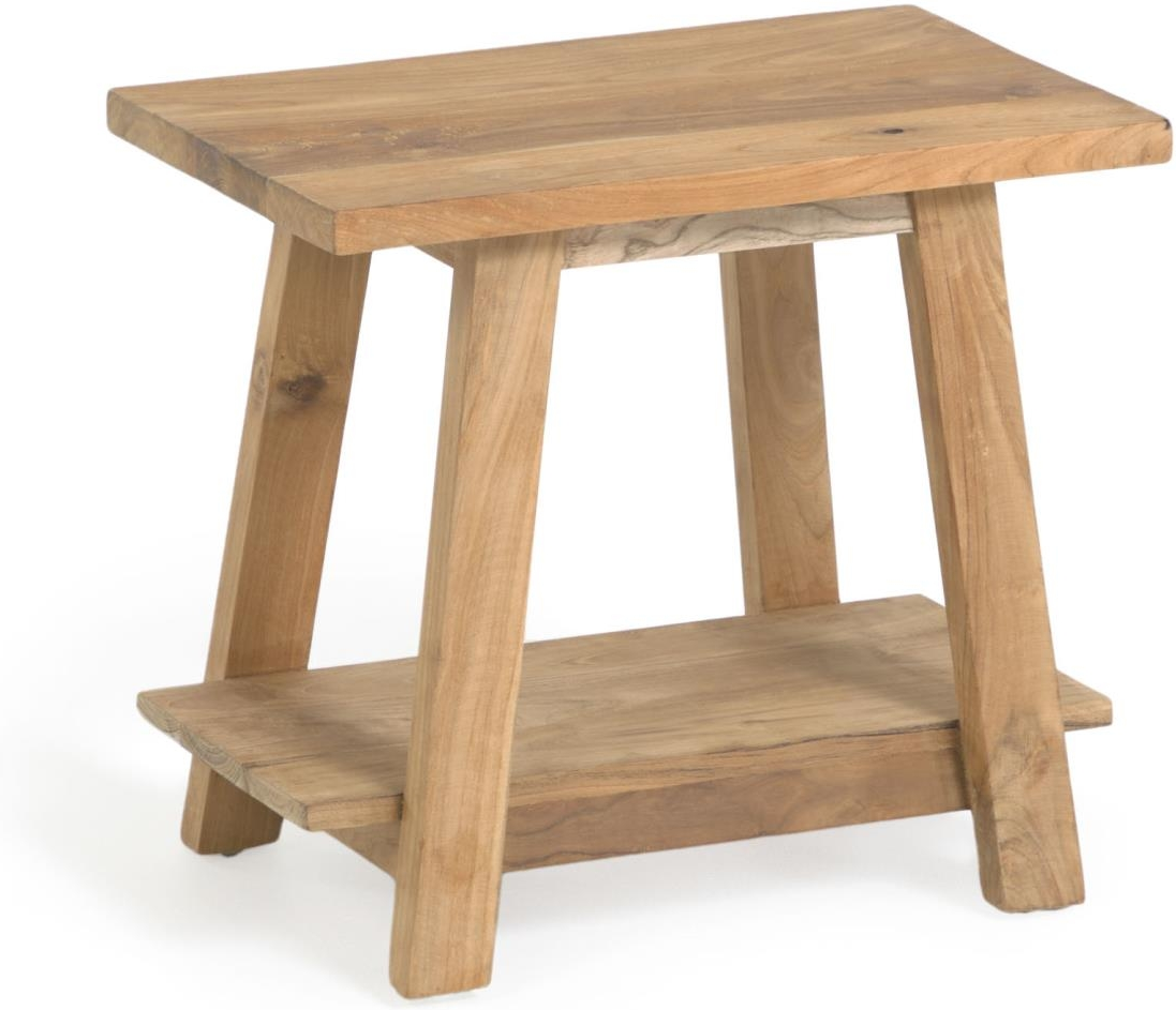 Barstol Safara Kave Home  -  Rustik kolonial massiv teak genanvendt natur