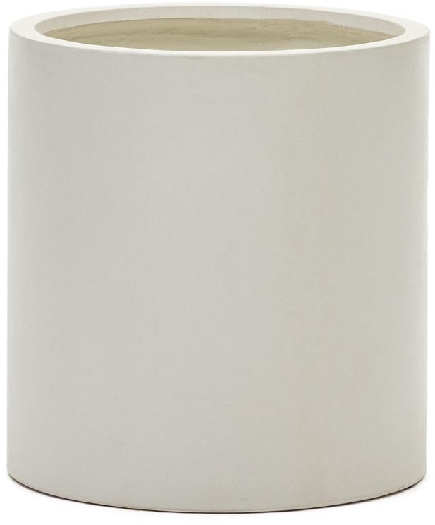 Plantekrukke Kave Home Aiguablava Cement Hvid H55ÃØ52 cm Nordisk Moderne Indendørs Udendørs